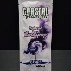 Grape: Coastal Remedies Infused Lollipops 100mg