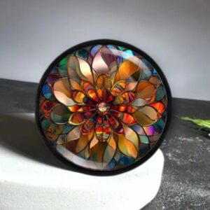 Artist Inspired Flower Top, Two Layer Grinder 2.24"× 2.24"