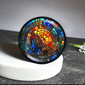 Artist Inspired Stained Glass, Two Layer Grinder 2.24"× 2.24"