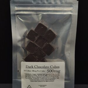 Dark Chocolate Cubes 500mg